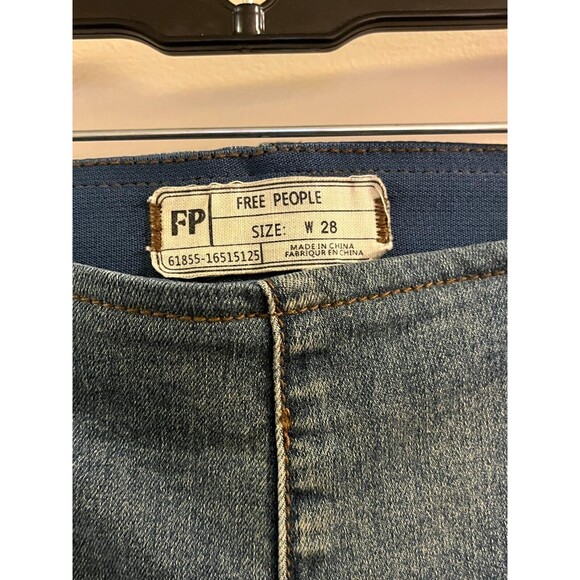 Free People Boot Cut Jeans Womens 28 Blue Denim Medium Wash 5-Pockets - Picture 2 of 10